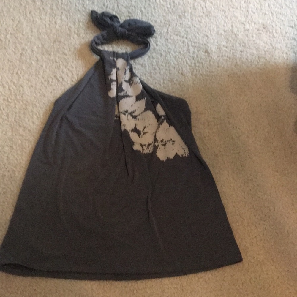 Grey around the neck shirt